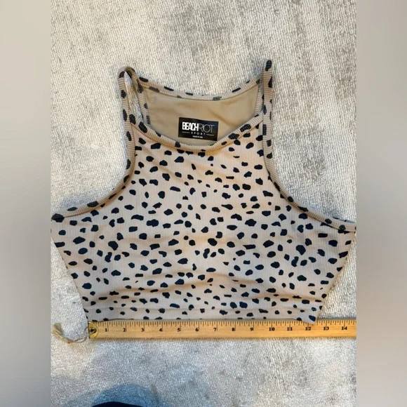 Beach Riot Ribbed Anna Tank Leopard Spot - Picture 8 of 10